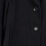 Vorschaubild 7 von Damen Klassischer Mantel Gr. 38 Schwarz Elegant 3/4-Arm