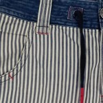Vorschaubild 8 von Herren Jeans Shorts Gr. 46 Blau Gestreift Casual Bermuda