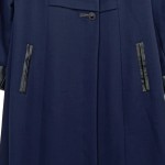 Vorschaubild 7 von Damen Übergangsmantel Gr. 46 Blau Elegant Lang Polyester