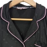 Vorschaubild 4 von Schlafanzug Damen Gr. 38/M Schwarz Polyester Logo-Print Freizeit