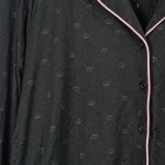 Vorschaubild 5 von Schlafanzug Damen Gr. 38/M Schwarz Polyester Logo-Print Freizeit