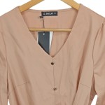 Vorschaubild 5 von Damen festliches Kleid Gr. 36 S Langarm Rüschen Rosa Elegant