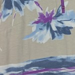 Vorschaubild 7 von Hemdbluse Damen Gr. 46/3XL Beige Viskose Blumenmuster Casual Kurzarm Freizeit