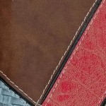 Vorschaubild 6 von Geldbörse Damen Patchwork Mehrfarbig Portemonnaie Reißverschluss