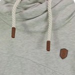 Vorschaubild 4 von Kapuzenpullover Herren Grau Gr. 48/M Baumwolle Polyester Meliert Casual
