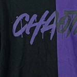 Vorschaubild 6 von T-Shirt Herren M Streetwear Schwarz Lila Chaotic Print