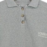 Vorschaubild 5 von Poloshirt Damen Grau Gr. 34/XS Baumwolle Uni Casual Langarm Freizeit
