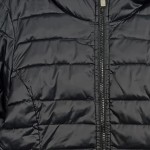 Vorschaubild 6 von Steppmantel Damen Schwarz Kapuze Langarm Freizeit Gr. 36/S