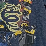 Vorschaubild 7 von T-Shirt Kinder Blau Gr. 104 Baumwolle Polyester Grafisch Schriftzug Casual