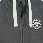 Vorschaubild 4 von Sweatjacke Damen Gr. 38/M Grau Baumwolle Logo-Print Sportlich Langarm