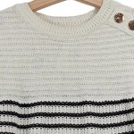 Vorschaubild 5 von Damen Pullover gestreift maritim Baumwolle Gr. S (36) Langarm