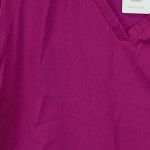 Vorschaubild 6 von Damen Bluse Kurzarm V-Ausschnitt Pink Gr. 42 XL Casual