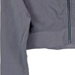 Vorschaubild 6 von Trainingsjacke Damen Gr. 36/S Grau Polyamid Elasthan Rippstrick Sportlich
