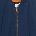 Vorschaubild 6 von Damen Bomberjacke Gr. 36/S Blau Casual Übergangsjacke Rippstrick