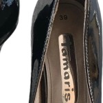 Vorschaubild 3 von Pumps Damen Gr. 39 Schwarz Lackleder Slip-On 9.5 cm Elegant Uni