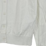 Vorschaubild 7 von Damen Strickjacke Gr. 36/S Weiß Basic Baumwolle