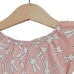 Vorschaubild 5 von Mädchen Freizeitkleid Gr. 86 Pink mit Hasenmuster Baumwolle