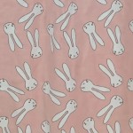 Vorschaubild 7 von Mädchen Freizeitkleid Gr. 86 Pink mit Hasenmuster Baumwolle