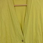 Vorschaubild 6 von Damen Strickjacke Gelb Casual Einheitsgröße Cardigan