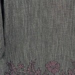Vorschaubild 7 von Damen Festliches Kleid Gr. 40 Grau Blumenmuster 3/4-Arm Elegant