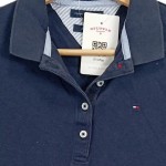 Vorschaubild 6 von Poloshirt Damen Blau Gr. 34/XS Baumwolle Uni Casual Kurzarm Knopf