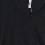 Vorschaubild 4 von Unterhemd Damen Schwarz Gr. L Baumwolle Elasthan Uni Basic Ärmellos