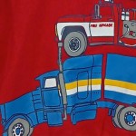 Vorschaubild 7 von Kinder Kapuzenpullover Rot Fahrzeugmotiv Gr. 104 Jungen