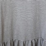 Vorschaubild 7 von Damen T-Shirt Gr. 40 L Gestreift Weiß Kurzarm Freizeit Rüschen