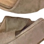 Vorschaubild 6 von Plateausandalen Damen Elegant Blockabsatz Wildleder Beige 37
