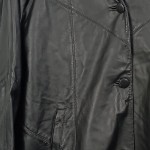 Vorschaubild 5 von Lederjacke Damen Schwarz Fellbesatz Gr. 40 Elegant Langarm