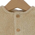 Vorschaubild 6 von Baby Fleecejacke Kinder Gr. 68 Beige Basic Langarm