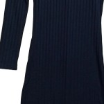 Vorschaubild 6 von Damen Strickkleid Casual Rippstrick Blau Gr. 32/XXS