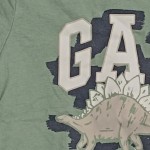 Vorschaubild 4 von Kinder T-Shirt Gr. 86/90 Grün Dinosaurier Logo Print Baumwolle