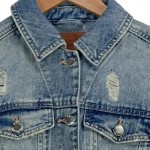 Vorschaubild 4 von Damen Jeansjacke XS Blau Streetwear Cropped