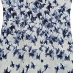 Vorschaubild 5 von Damen Kleid Gr. 34 XS Weiß Blau Schmetterling Festlich
