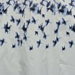 Vorschaubild 6 von Damen Kleid Gr. 34 XS Weiß Blau Schmetterling Festlich