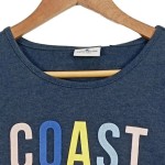 Vorschaubild 4 von Mädchen Langarmshirt Gr. 176 Blau Schriftzug COAST Casual