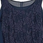 Vorschaubild 6 von Damen Festliches Kleid Gr. 44 Blau Elegant Spitze Abendkleid