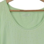 Vorschaubild 6 von Damen Top Shirt Gr. 42 XL Grün Casual mit Strass