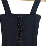 Vorschaubild 6 von Cocktailkleid Damen Gr. 36/S Schwarz Elegant Schnürung