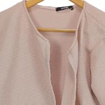 Vorschaubild 4 von Damen Strickjacke Rosa Gr. 44/XXL Casual Strukturmuster
