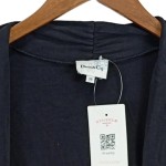 Vorschaubild 6 von DENIM & CO. Damen Strickjacke Gr. 38 Schwarz Casual Kurzarm