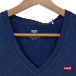 Vorschaubild 4 von Damen T-Shirt Blau Gr. 34/XS Casual V-Ausschnitt