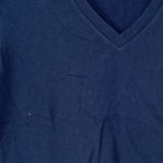 Vorschaubild 5 von Damen T-Shirt Blau Gr. 34/XS Casual V-Ausschnitt