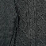 Vorschaubild 6 von Herren Pullover Strickpullover Zopfmuster Einheitsgröße Grau