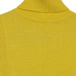 Vorschaubild 4 von Pullover Damen Gr. 38/M Gelb Wolle Merino Uni Feminin Kurzarm Alltag