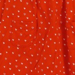 Vorschaubild 7 von Mädchen Freizeitkleid Gr. 86 Rot Herzmuster Baumwolle