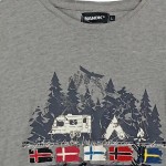 Vorschaubild 6 von Herren T-Shirt Grau L Outdoor Camping Motiv
