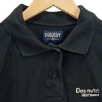Vorschaubild 5 von Damen Poloshirt Gr. 40/L Schwarz Casual Logo-Print