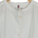 Vorschaubild 6 von Damen Hemdbluse Gr. 32/XXS Weiß Basic Baumwolle 3/4-Arm